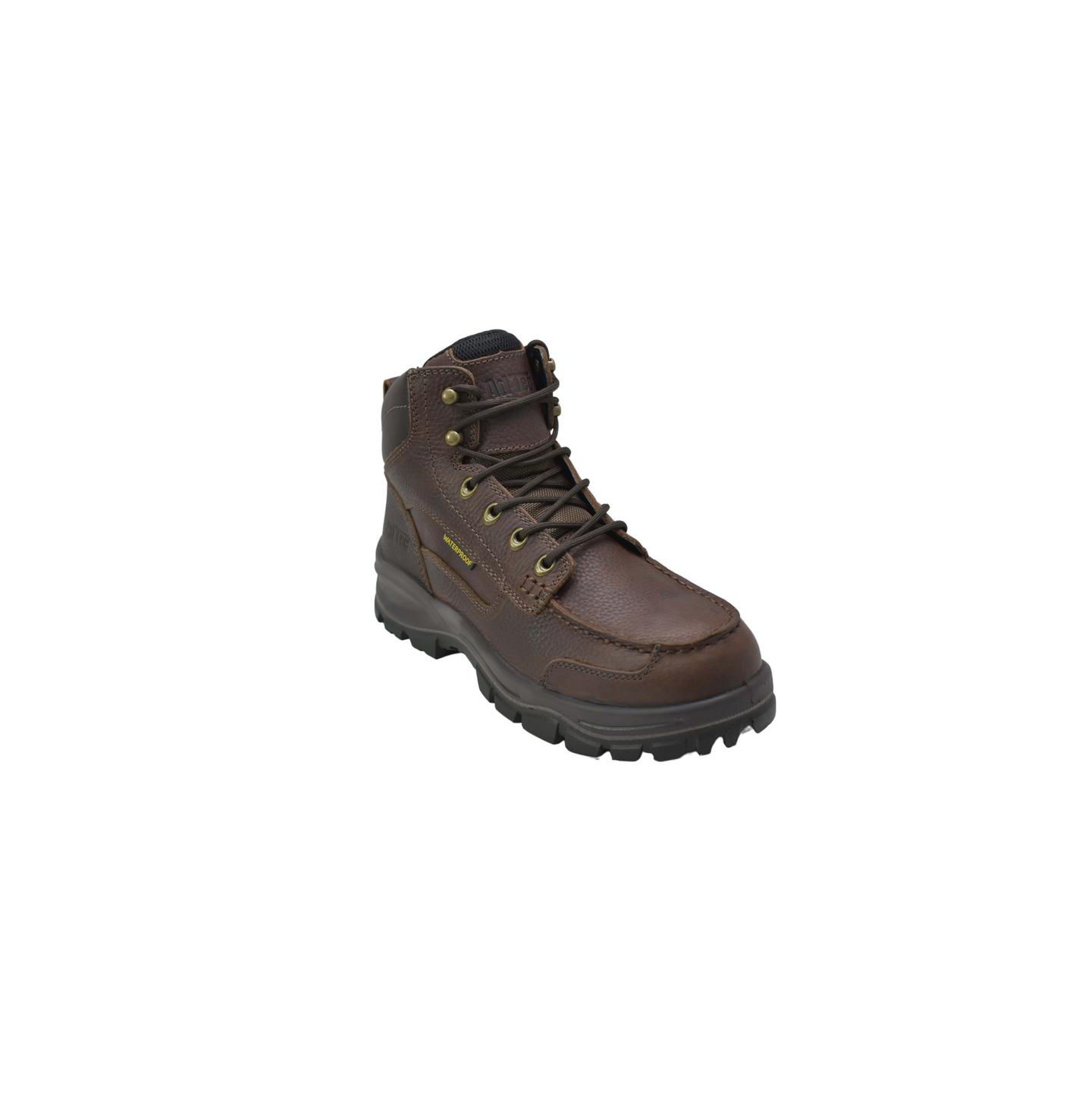 Мужские ботинки AdTec Men 6" Tumbled Leather Moc Soft Toe Waterproof Work Boots, цвет: Коричневый — фото 1