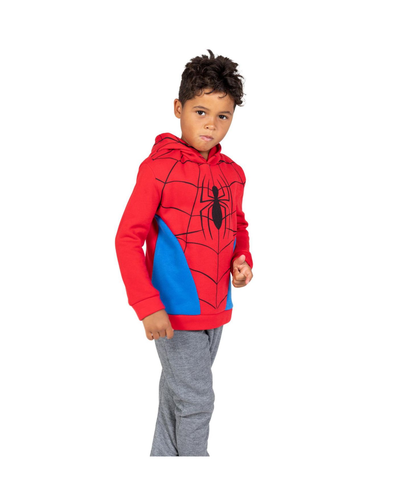 Худи Spider-Man Marvel Fleece Cosplay Pullover для мальчиков, цвет: Spiderman Logo — фото 7