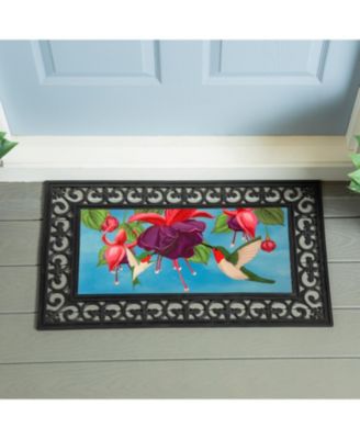 Hummingbirds Sassafras Indoor Outdoor Switch Doormat 1'10"x10" Multicolored