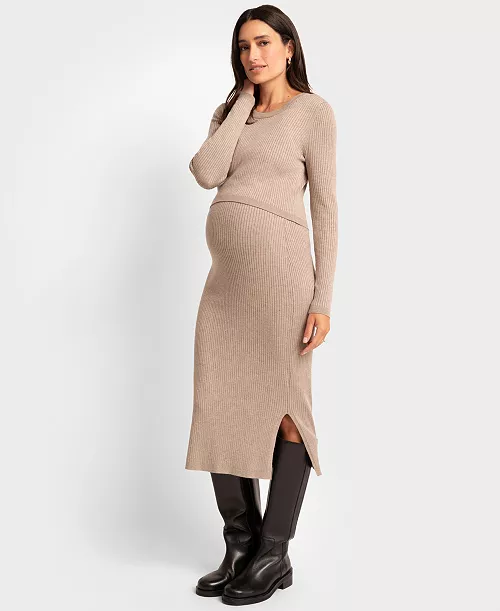 women's layered sweater dress