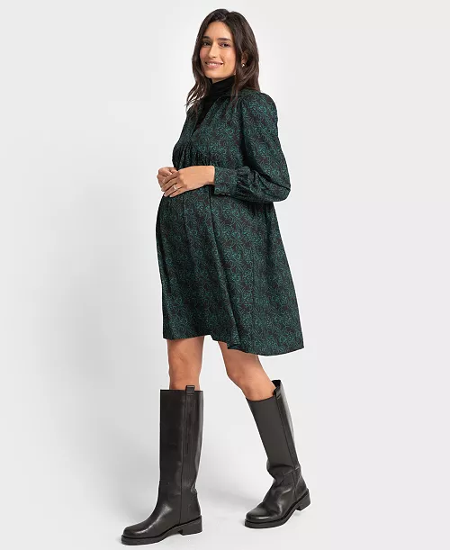 women's tunic dress with collar