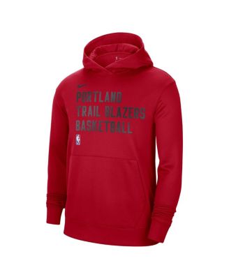 Men's and Women's Red Portland Trail Blazers 2023/24 Performance Spotlight On-Court Practice Pullover Hoodie