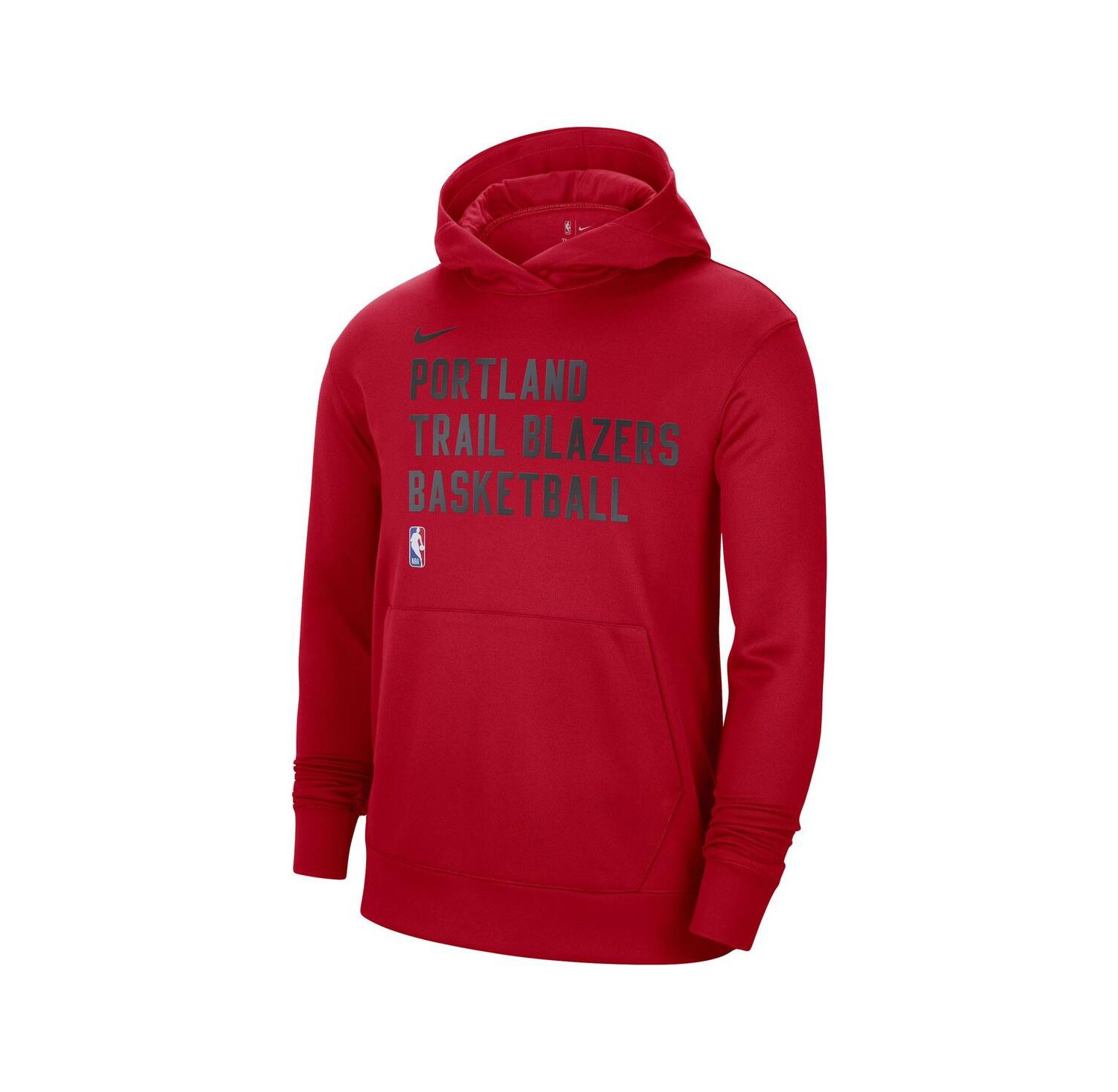 Men's and Women's Red Portland Trail Blazers 2023/24 Performance Spotlight On-Court Practice Pullover Hoodie