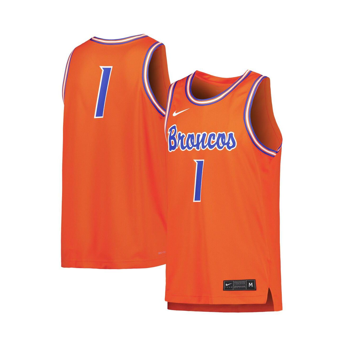 Мужской топ Nike 1 Boise State Broncos Replica Basketball Jersey, цвет: Оранжевый — фото 1