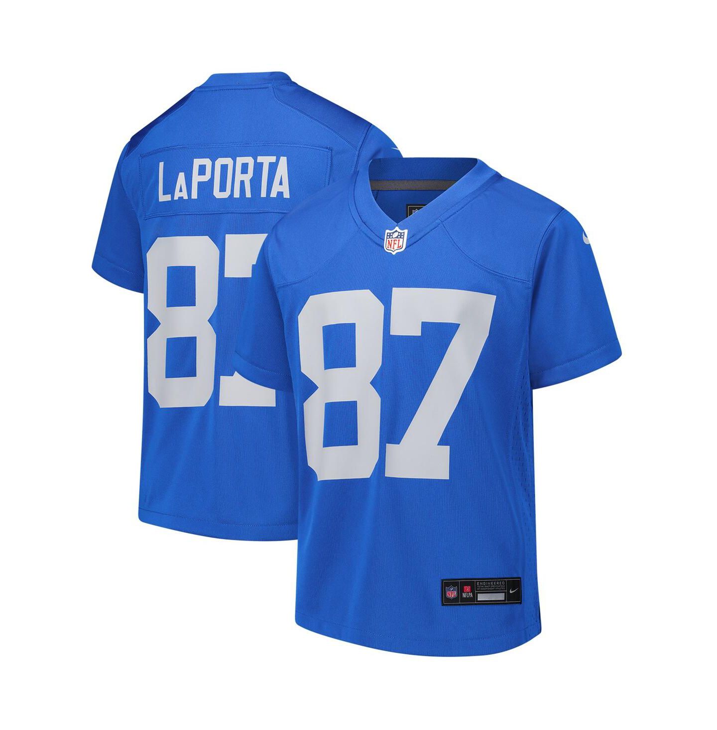 Детское джерси Nike Sam LaPorta Detroit Lions Alternate Game, Blue — фото 1