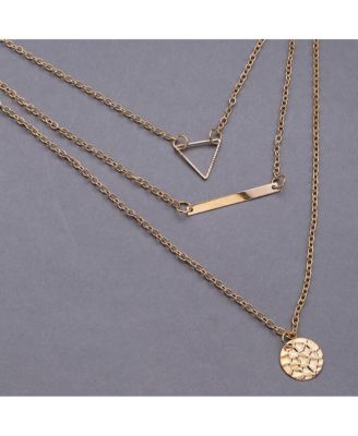 Women's Geometric Layered Necklace