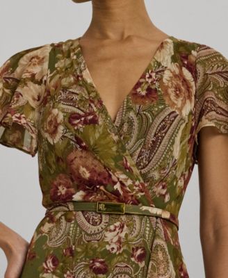 green emerald velvet dress Lauren Ralph Lauren Womens Floral Print Midi Shift Dress Green 12 at Amazon  Women's Clothing store