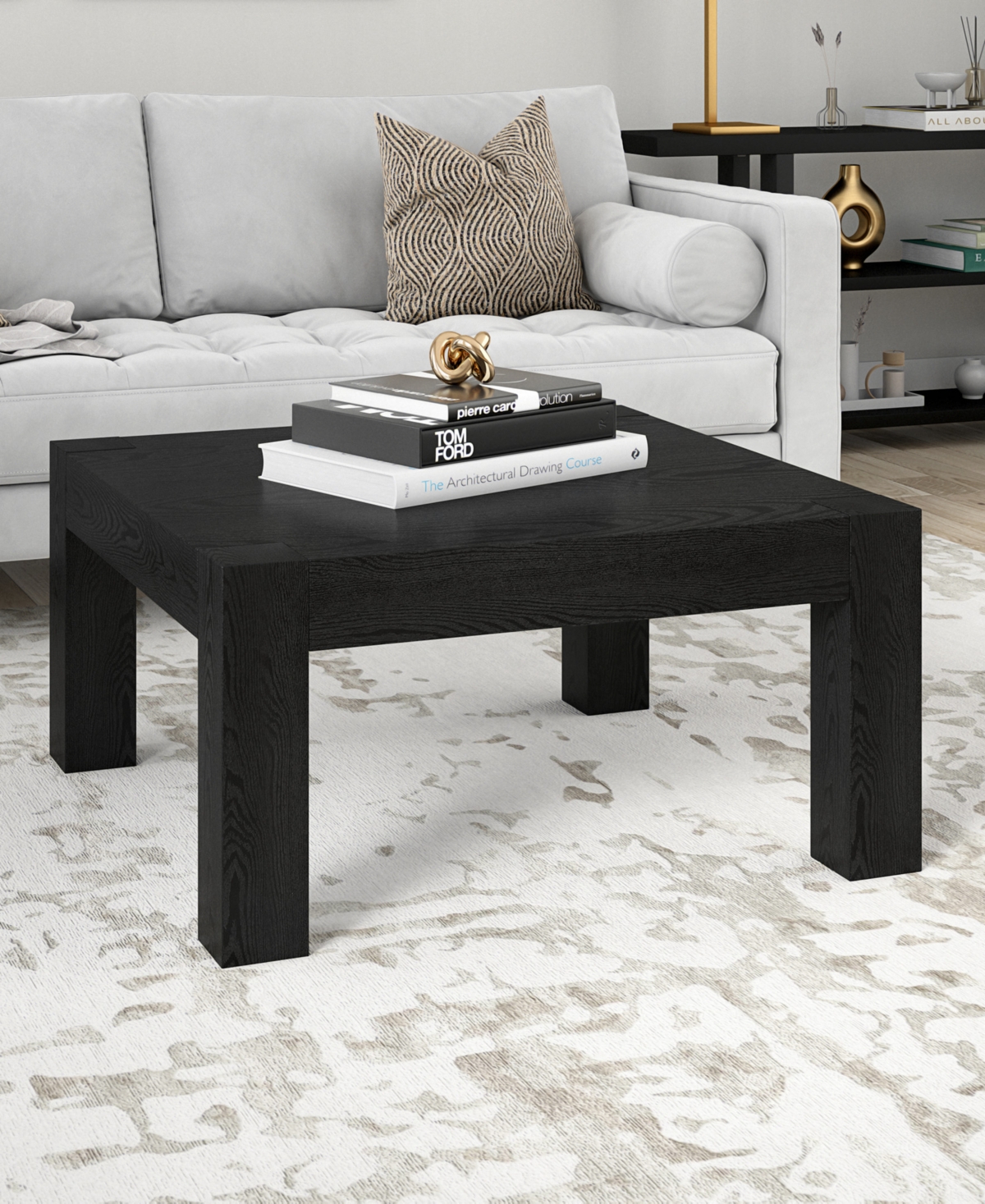 Hudson & Canal Langston 34" Wide Square Coffee Table