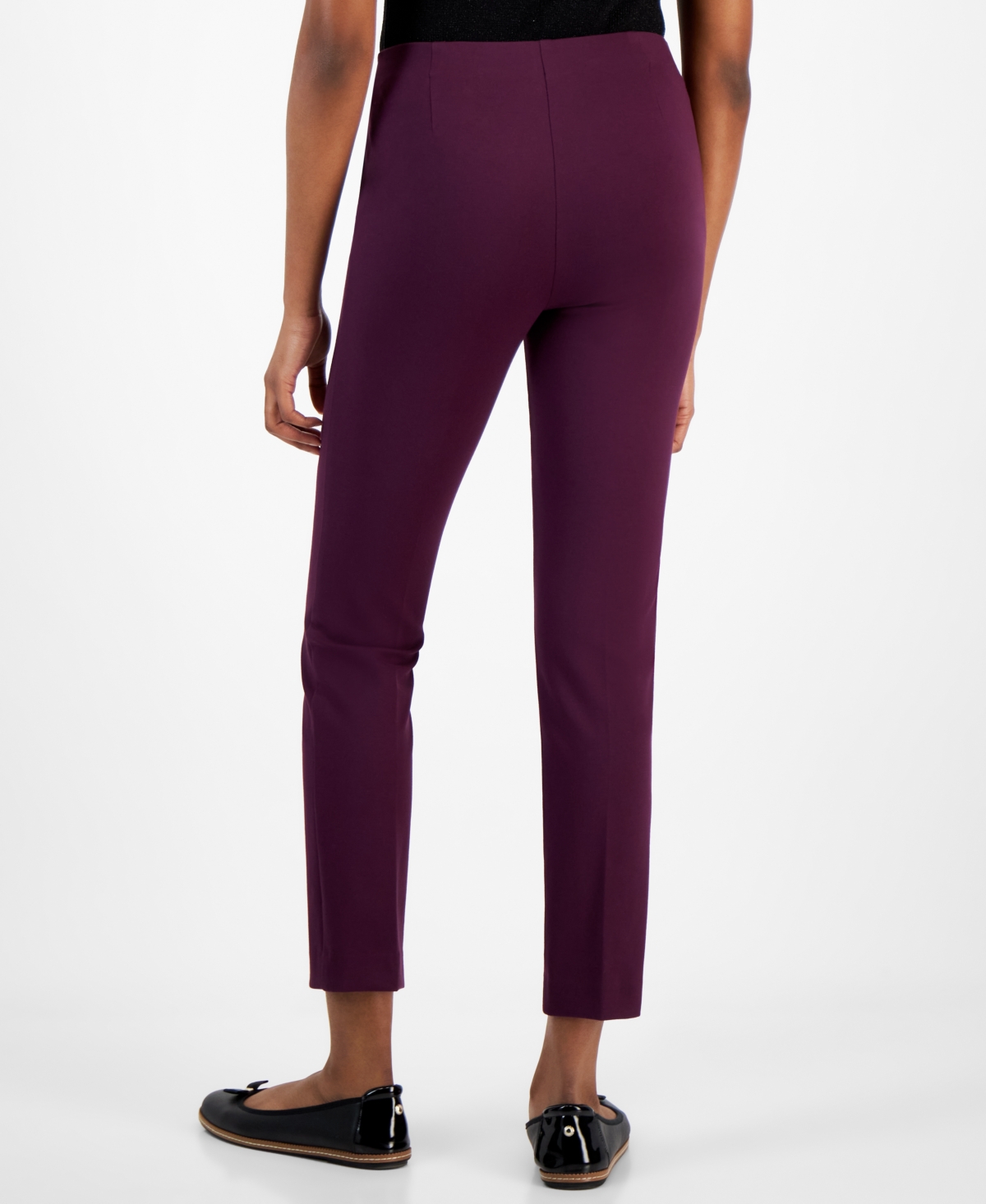 Anne Klein Petite Hollywood Pull-On Slim-Leg Pants