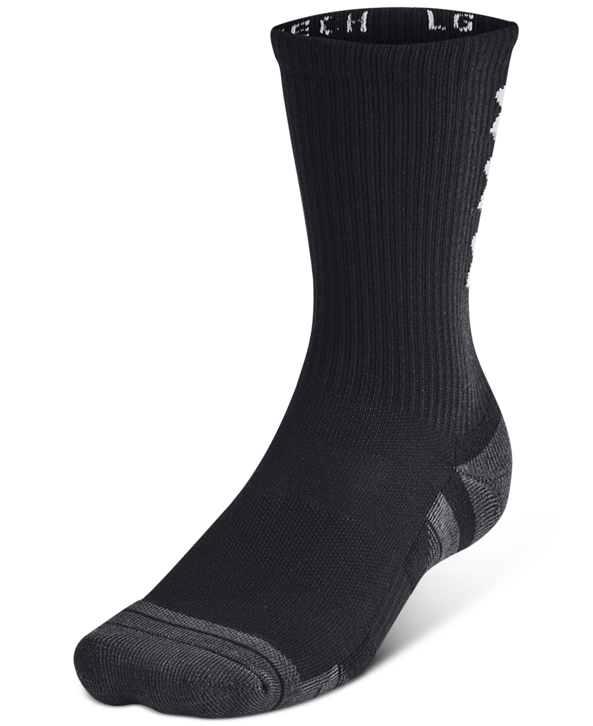 Under Armour Men's Performance Tech 3-pk. Moisture-wicking Crew Socks In Black
