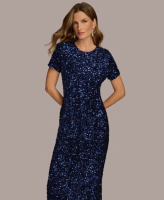 【Donna Karan New York】Floral Sequined Dress 0400018388826_MULTI?wid=600&