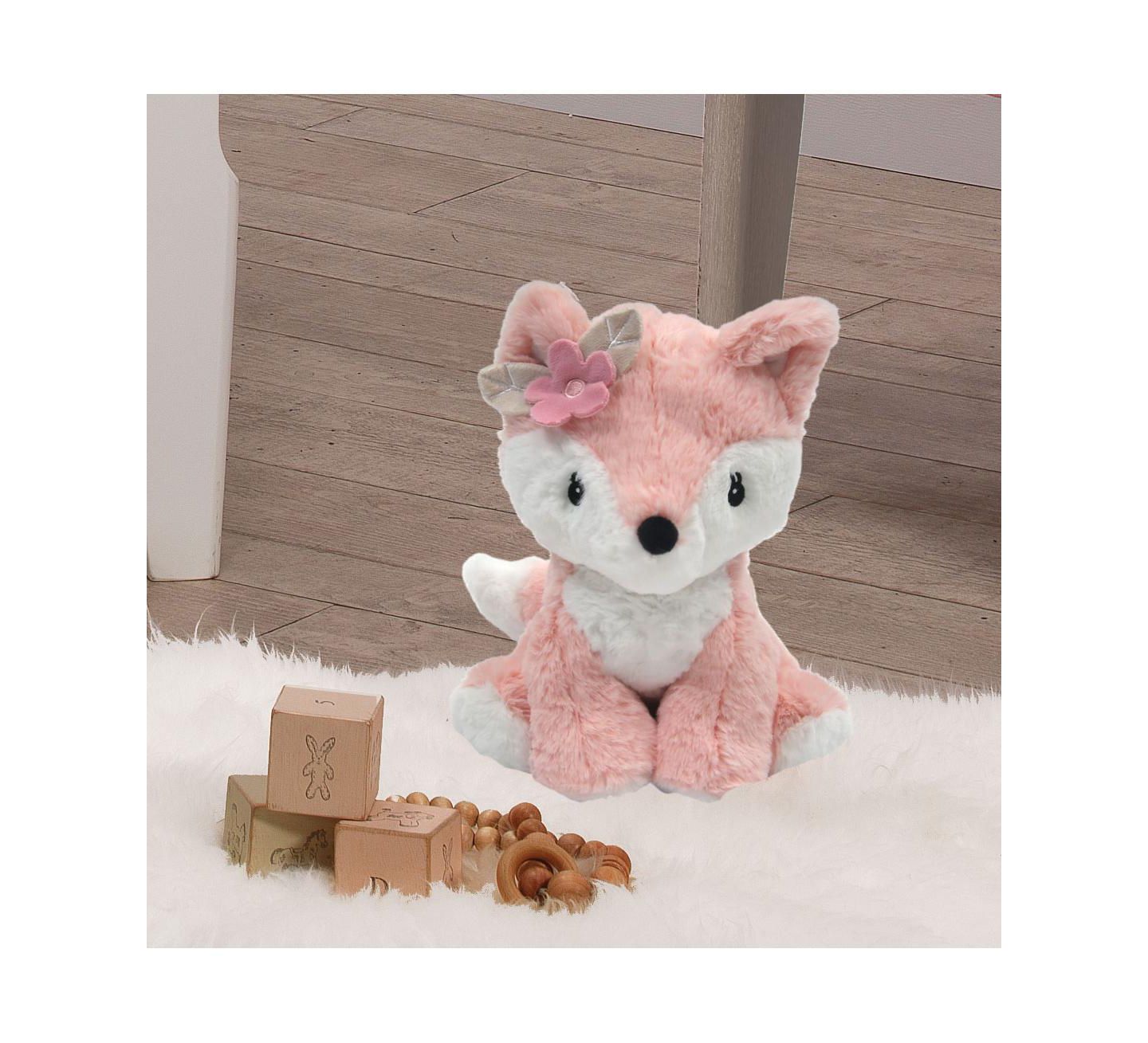 Детская мягкая игрушка Lambs & Ivy Woodland Autumn Fox 8.25" Plush, цвет: Персиковый — фото 4