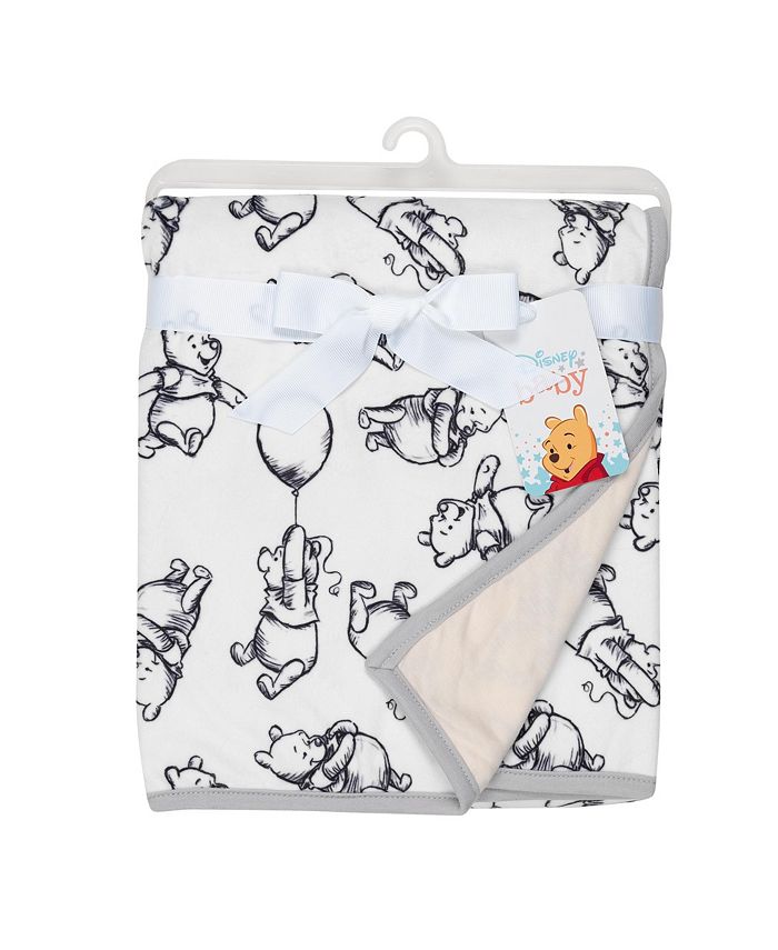 Lambs & Ivy Disney Baby WINNIE THE POOH Baby Blanket - Tan/Cream Jersey ...