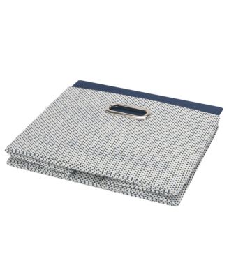 Blue Foldable/Collapsible Storage Bin/Basket Organizer with Handles