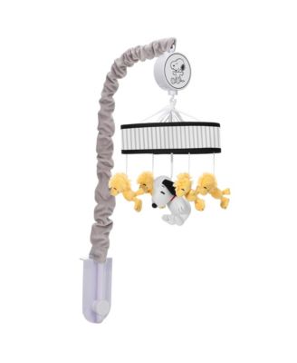 Classic Snoopy & Woodstock Musical Baby Crib Mobile Soother Toy