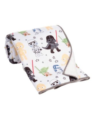 Star Wars Classic Fleece Baby Blanket - Yoda/Darth Vader/R2-D2/C-3PO