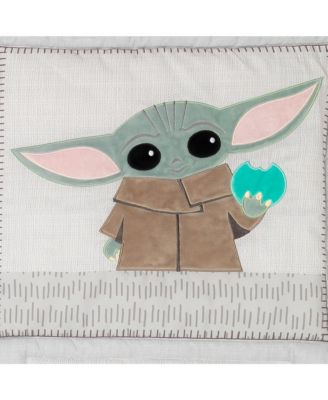 Star Wars The Child Baby Yoda Nursery 3-Piece Baby Crib Bedding Set