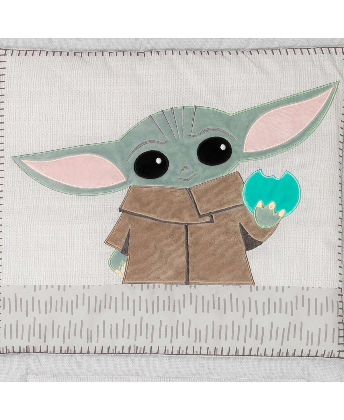 Lambs & Ivy Star Wars The Child Baby Yoda Nursery 3-Piece Baby Crib Bedding Set
