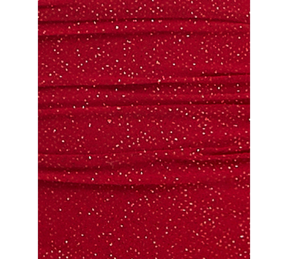 B Darlin Juniors' Square-Neck Glitter Ruched Mesh Dress -red