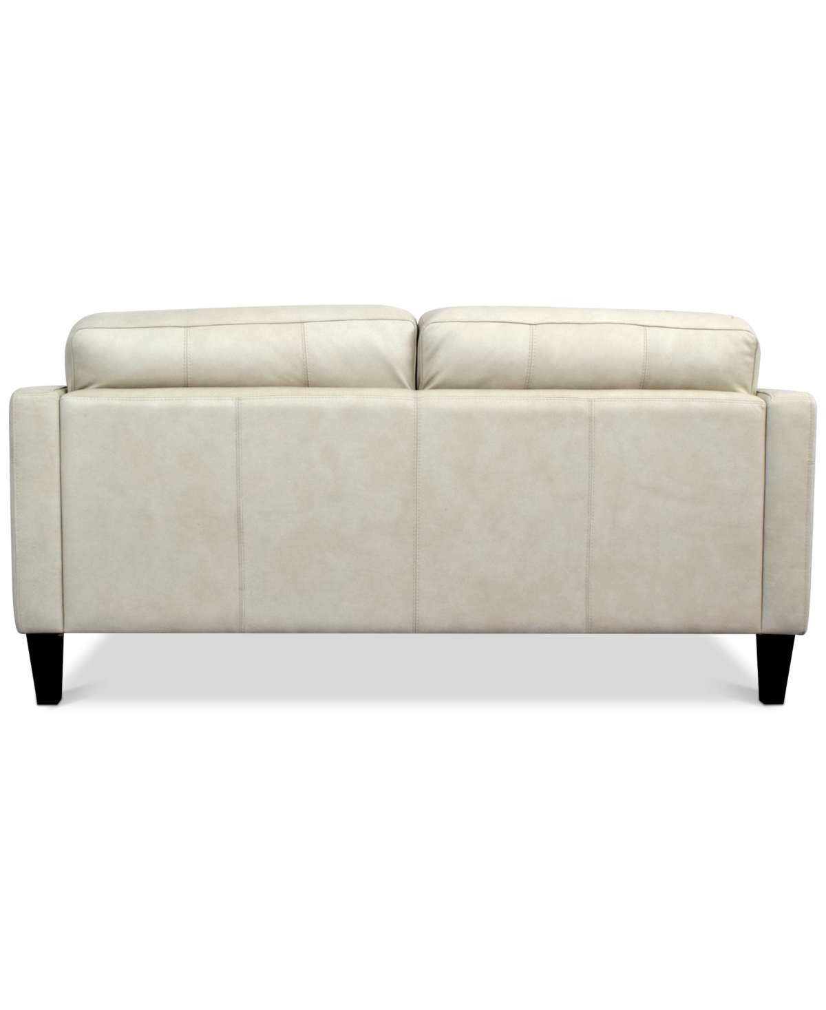 Macy's Pezley Leather Loveseat, Created For  In Cream