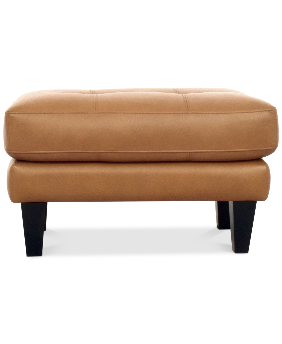 Macy's Pezley Leather Ottoman, Created For  In Palomino