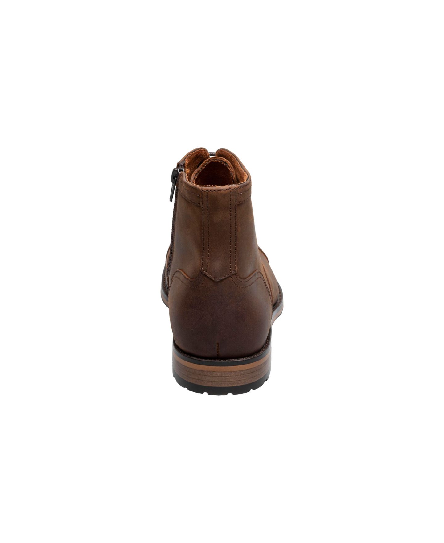 Мужские ботинки Stacy Adams Porter Cap Toe Side Zip, цвет: Коричневый — фото 4