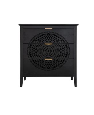 Streamdale Carved Wood Dresser with Storage