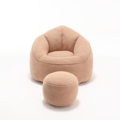High-Pressure Foam Bean Bag Sofa with Footrest