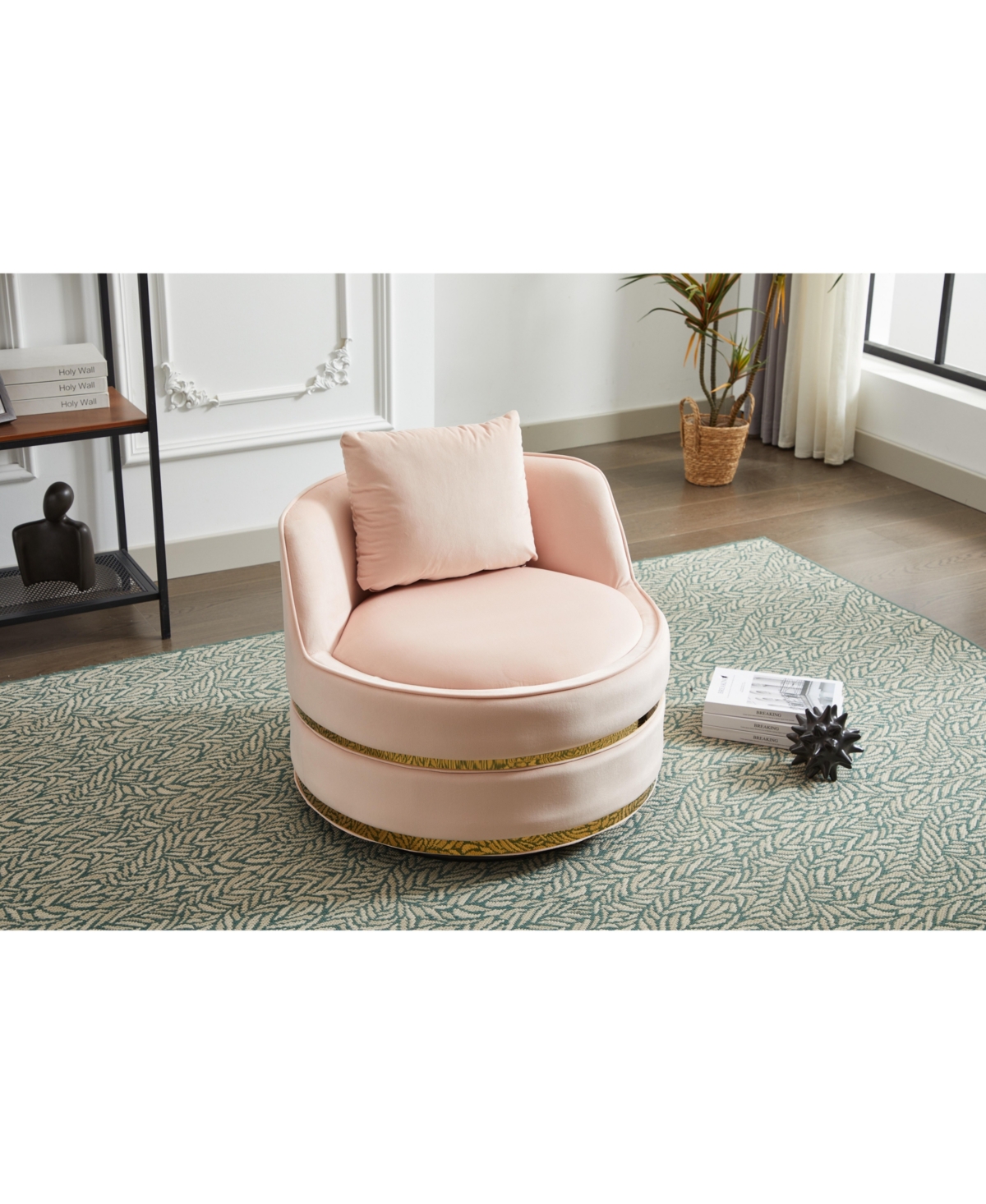 Streamdale Furniture Swivel Chair, 360 Swivel Accent Chair, Barrel Chair for Living Room Bedroom