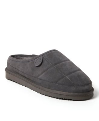 Men's Fireside by Grafton Quilted Genuine Shearling Clog Slipper