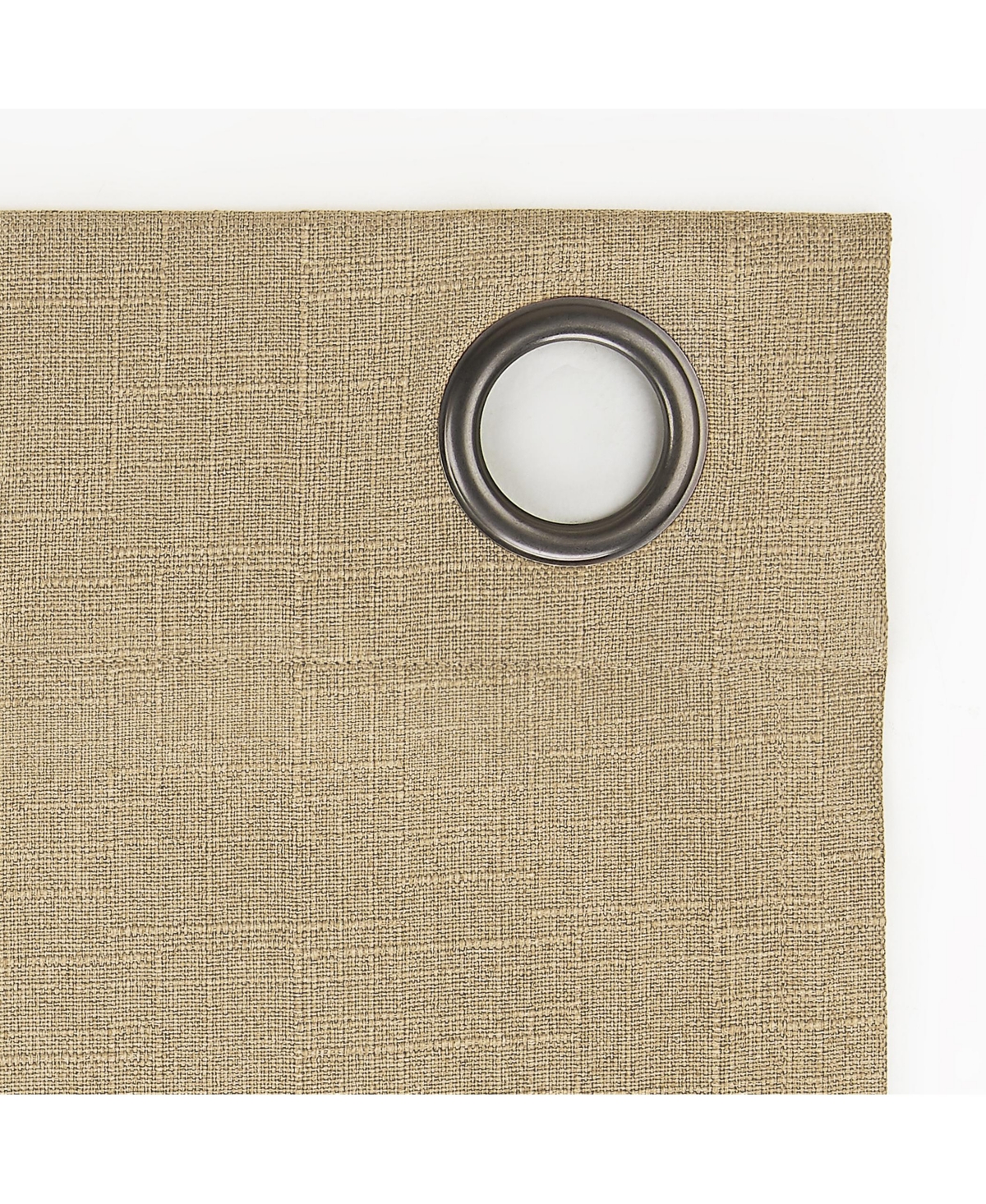 Cayden Grid Texture Draft Shield Fleece Insulated 100% Blackout Grommet Curtain Panel