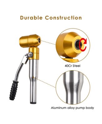 6 Ton Hydraulic Knockout Punch Set 6 Dies (1/2" to 2") Hole Puncher Tool Kit 11-gauge with Rotatable Head