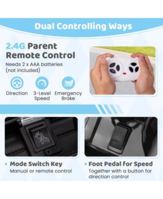 12V Electric Kids Ride on Truck with Remote Control and Music-Pink