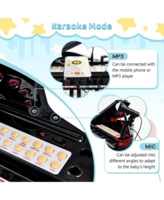 31 Keys Kids Piano Keyboard with Stool and Piano Lid-White