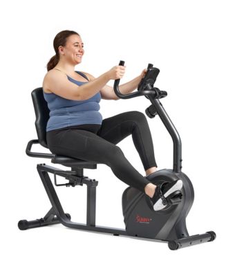 Sunny Health Fitness Smart Magnetic Resistance Recumbent