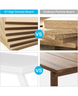 Writing Computer Desk, 55 inch Heavy Duty Study Desk with Z-Shaped Metal Leg, Modern Simple Home Office Computer Desk