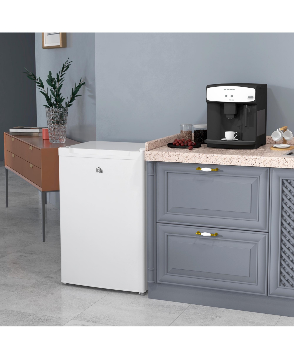 Streamdale Furniture 3.0 Cu. Ft. Compact Mini Upright Freezer,- White