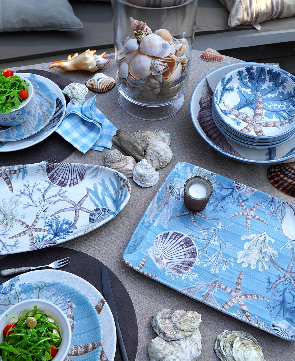 Certified International Beyond the Shore Rectangular Platter