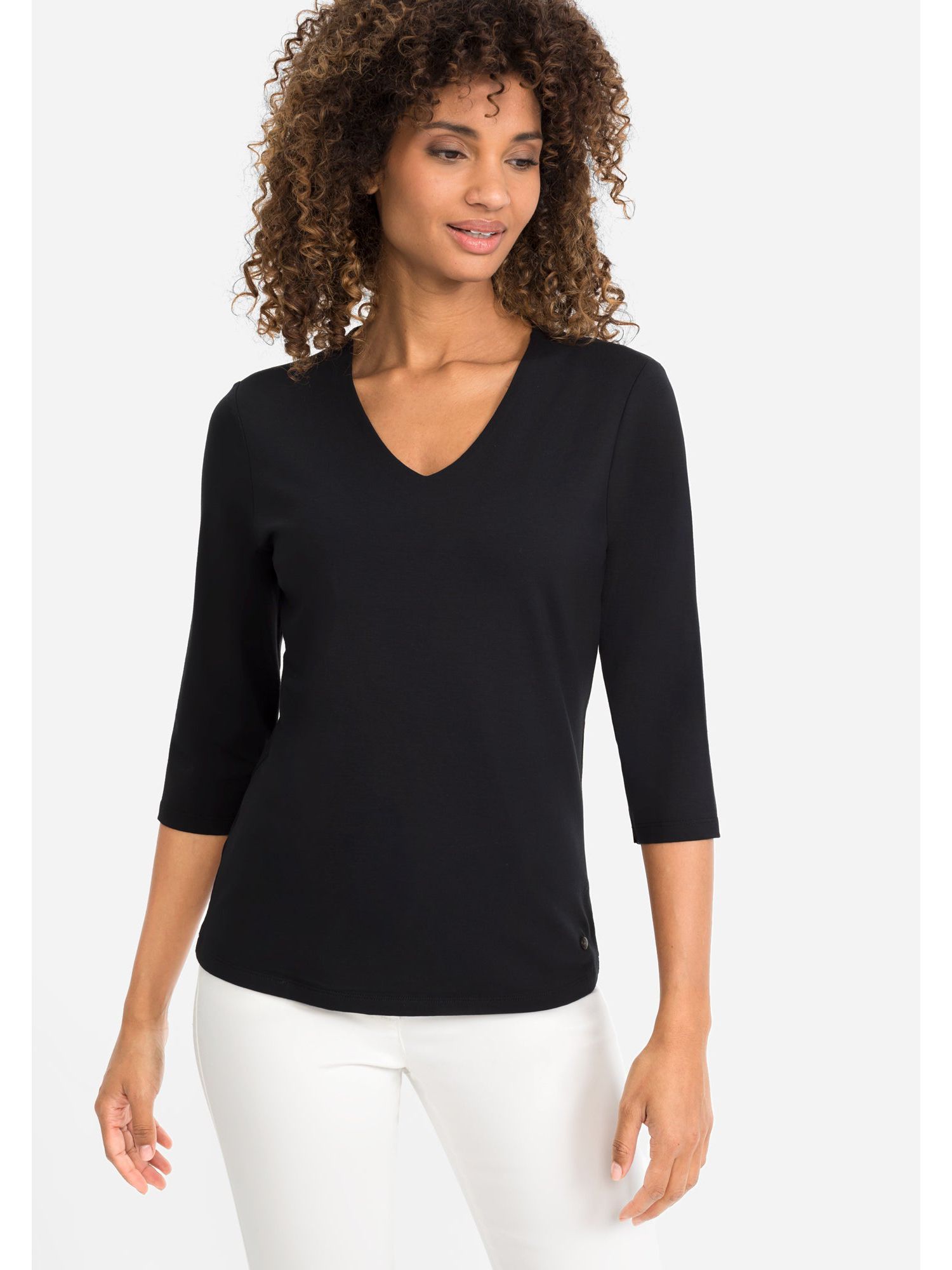 Women's 3/4 Sleeve V-Neck T-Shirt