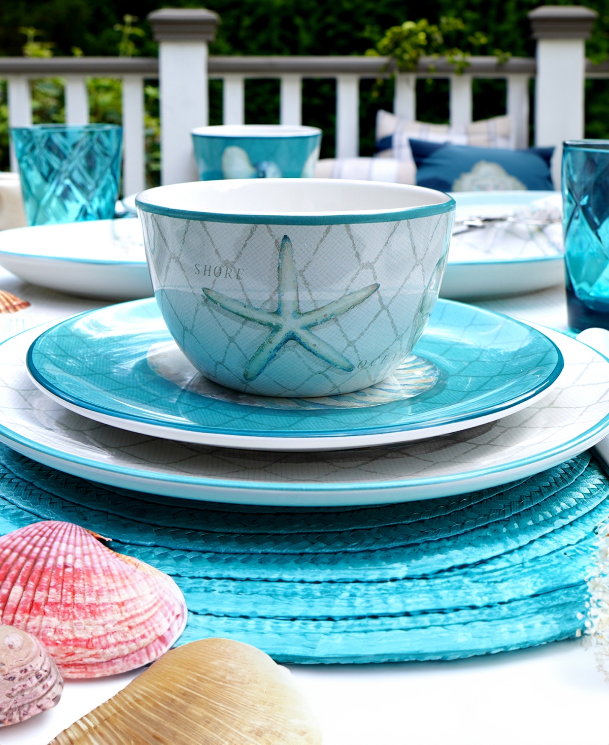 Certified International Ocean View Set Of 4 Salad Plates In Miscellaneous
