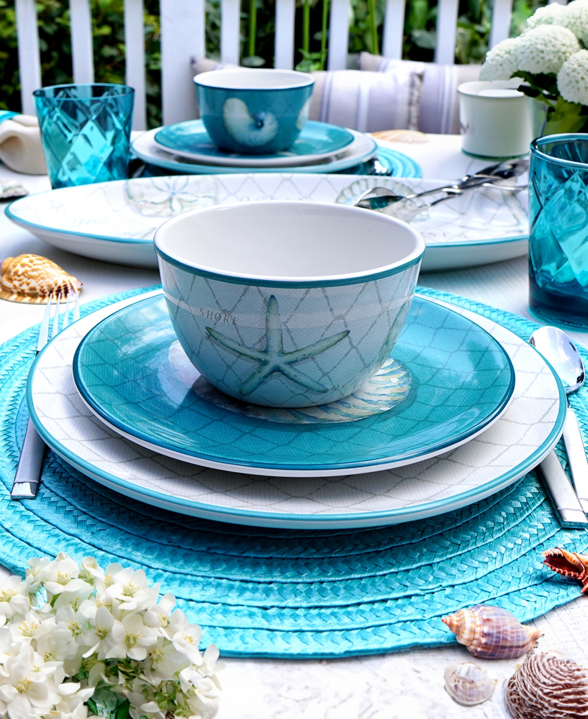 Certified International Ocean View 16pc Dinnerware Set, Service For 4 In Miscellaneous