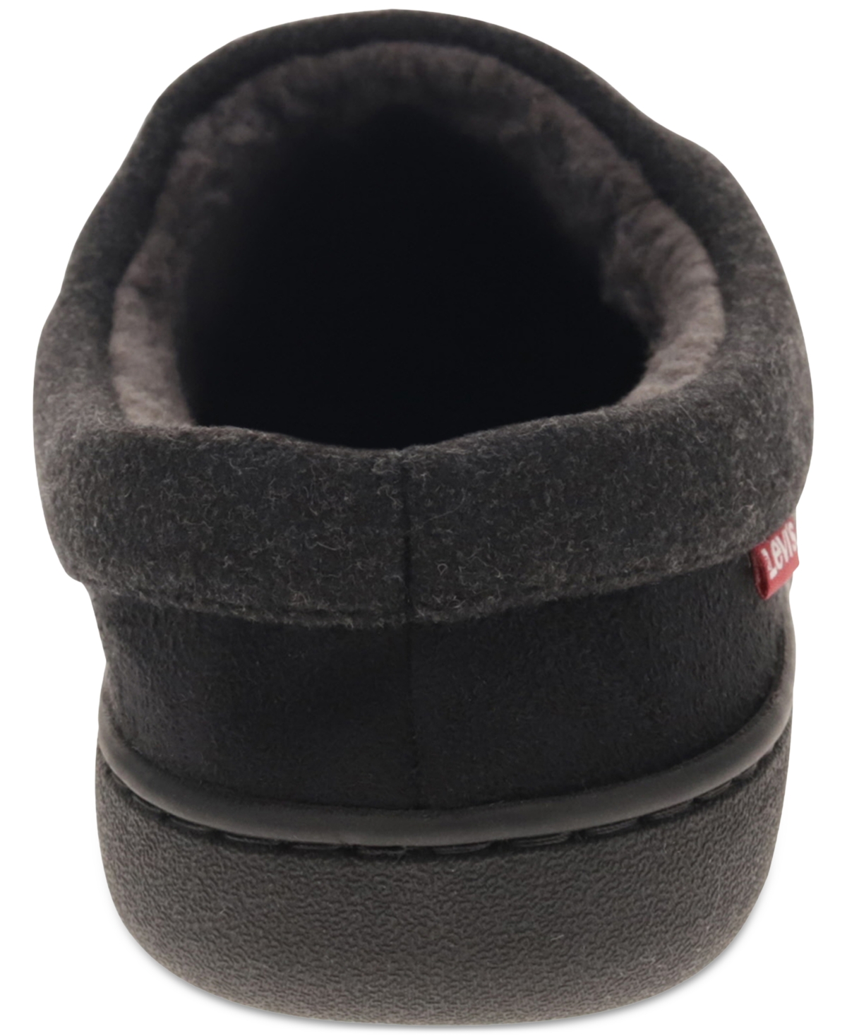 Levi's Men's Victor Faux-sherpa Slippers In Black