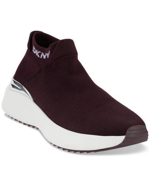 Женские кроссовки DKNY Zhavia Slip-On, цвет: Винный