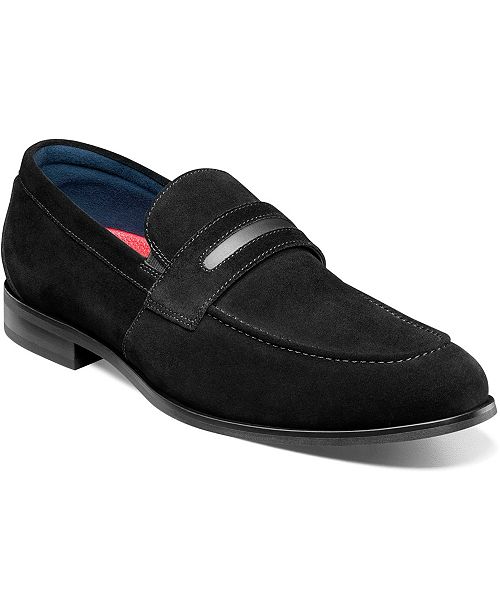 alfani Stacy Adams Men's Burke Moc Toe Saddle Slip On Shoes Men's Shoes