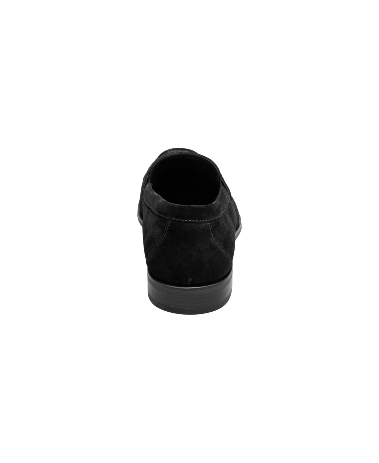 Мужские туфли Stacy Adams Burke Moc Toe Saddle Slip On, цвет: Чёрный замшевый — фото 4