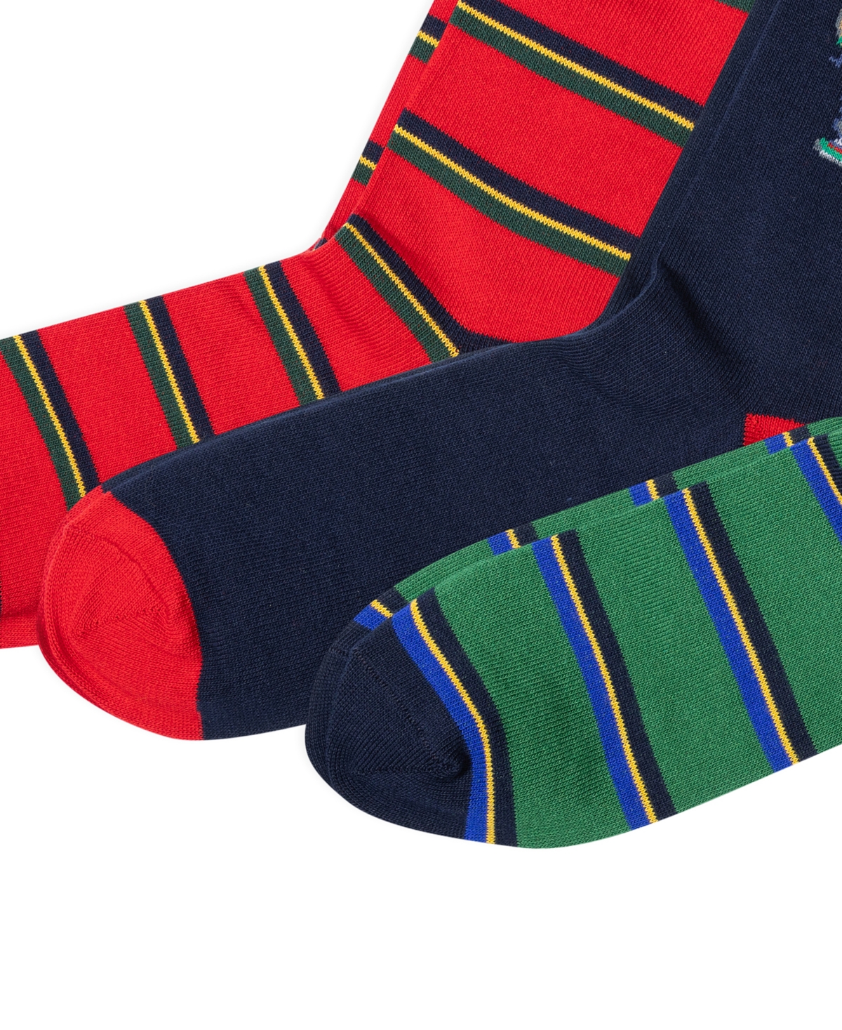 Polo Ralph Lauren Men's 3-Pk. American Heritage Bear Slack Socks Gift Box