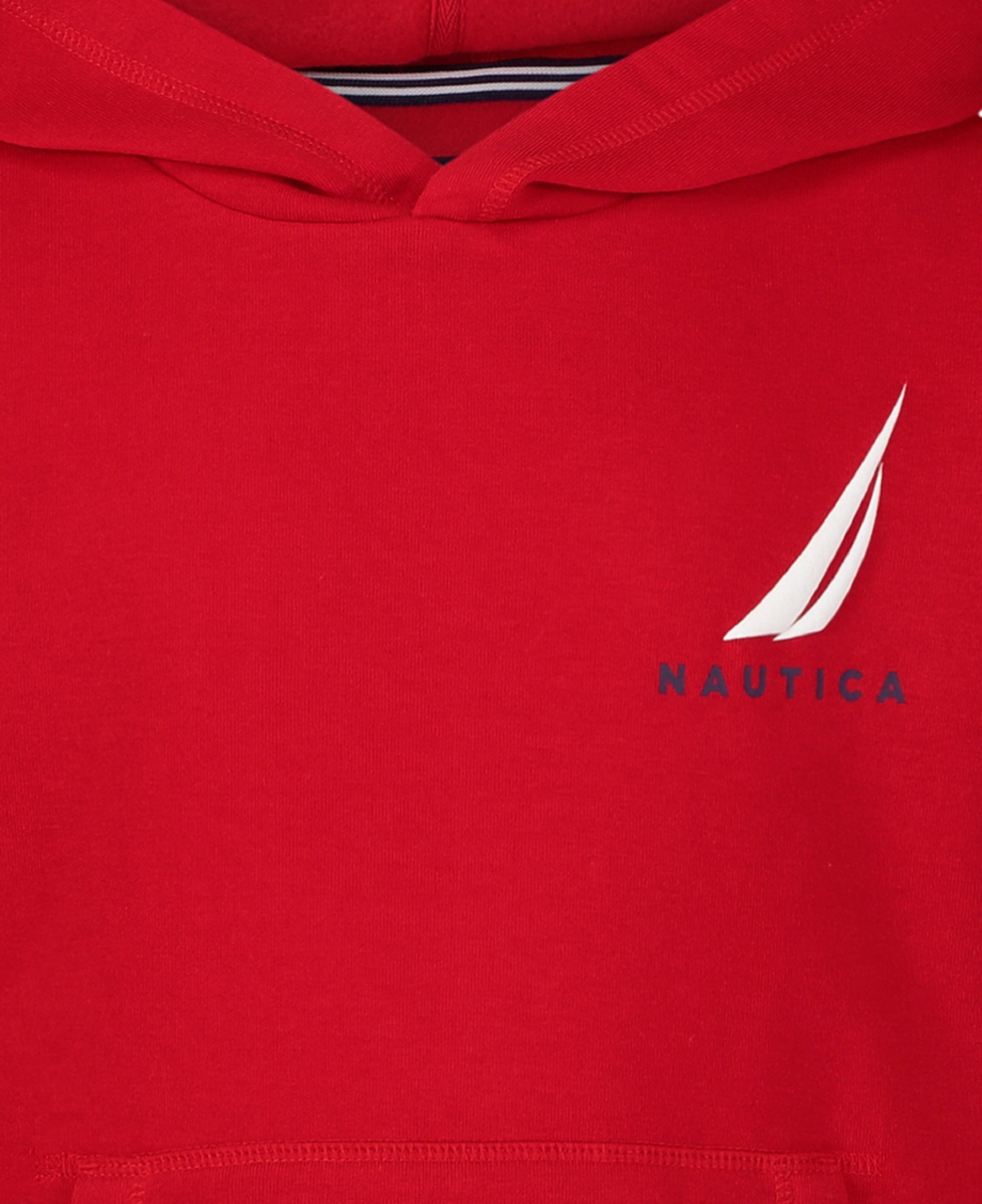 Nautica Big Boys Flag Pullover Hoodie In Tango Red
