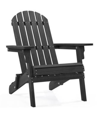 Folding Adirondack Chair Solid Wood Garden Chair