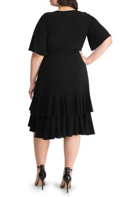 Plus Size Miranda Ruffle Wrap Dress