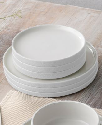 Colortex Stone Stax Dinner Plates, Set of 4